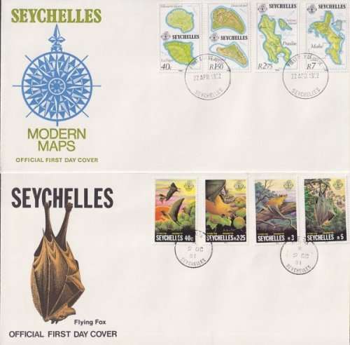 SEYCHELLES - small collection of good neat covers (9), 5 scans